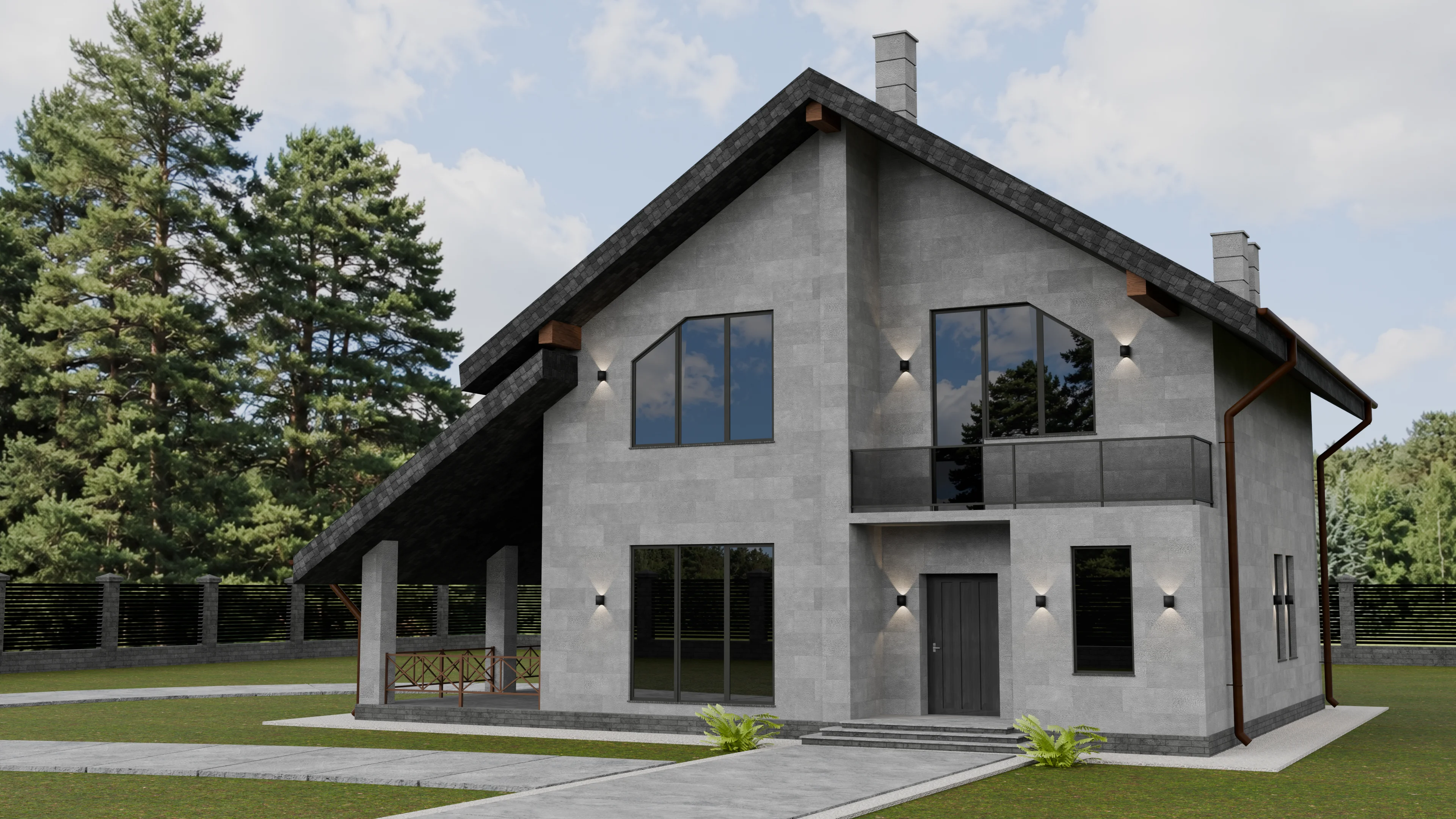 B04 BLG — installed on a house facade