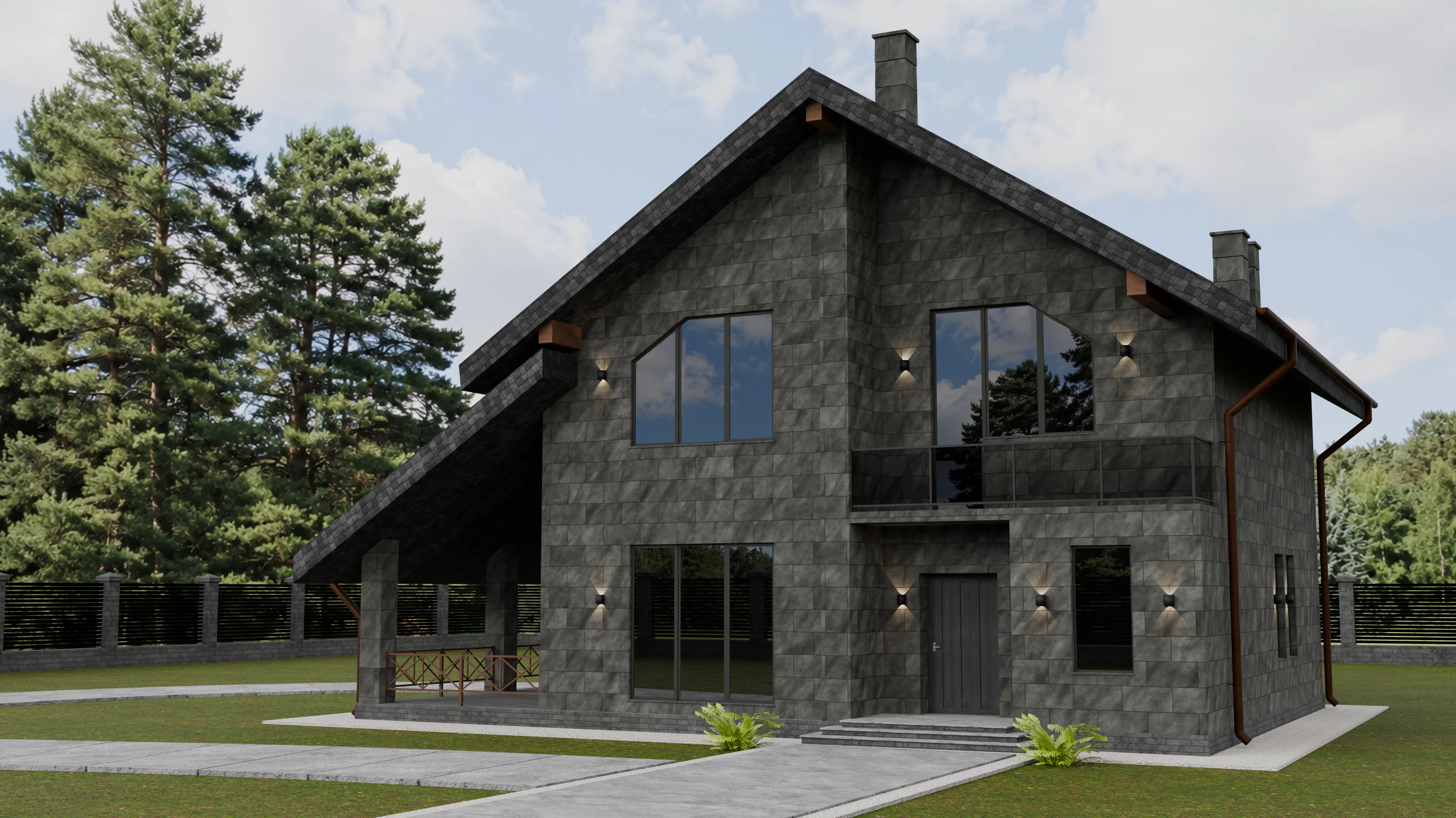 M05 RG — installed on a house facade