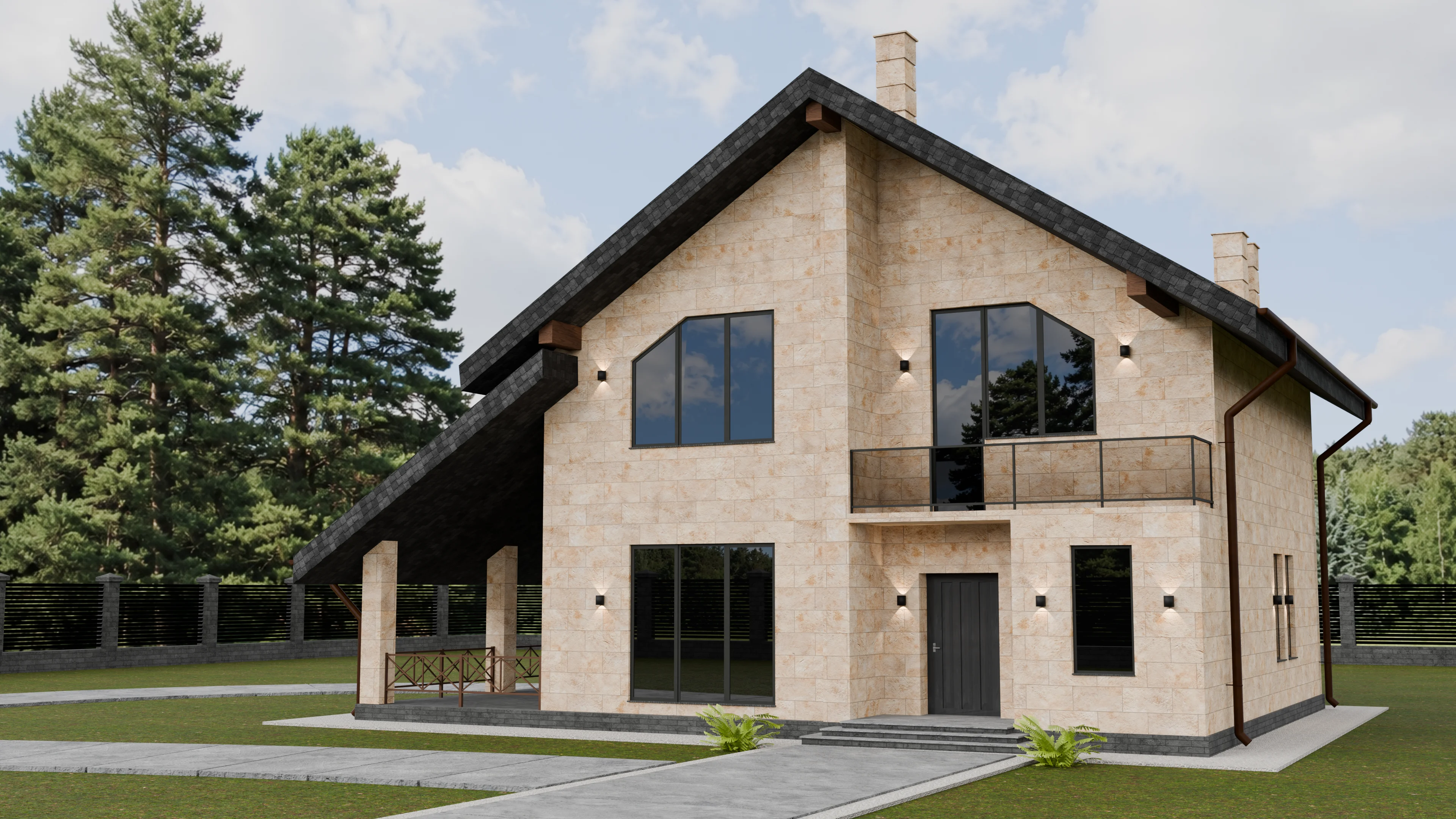 R03 EA — installed on a house facade