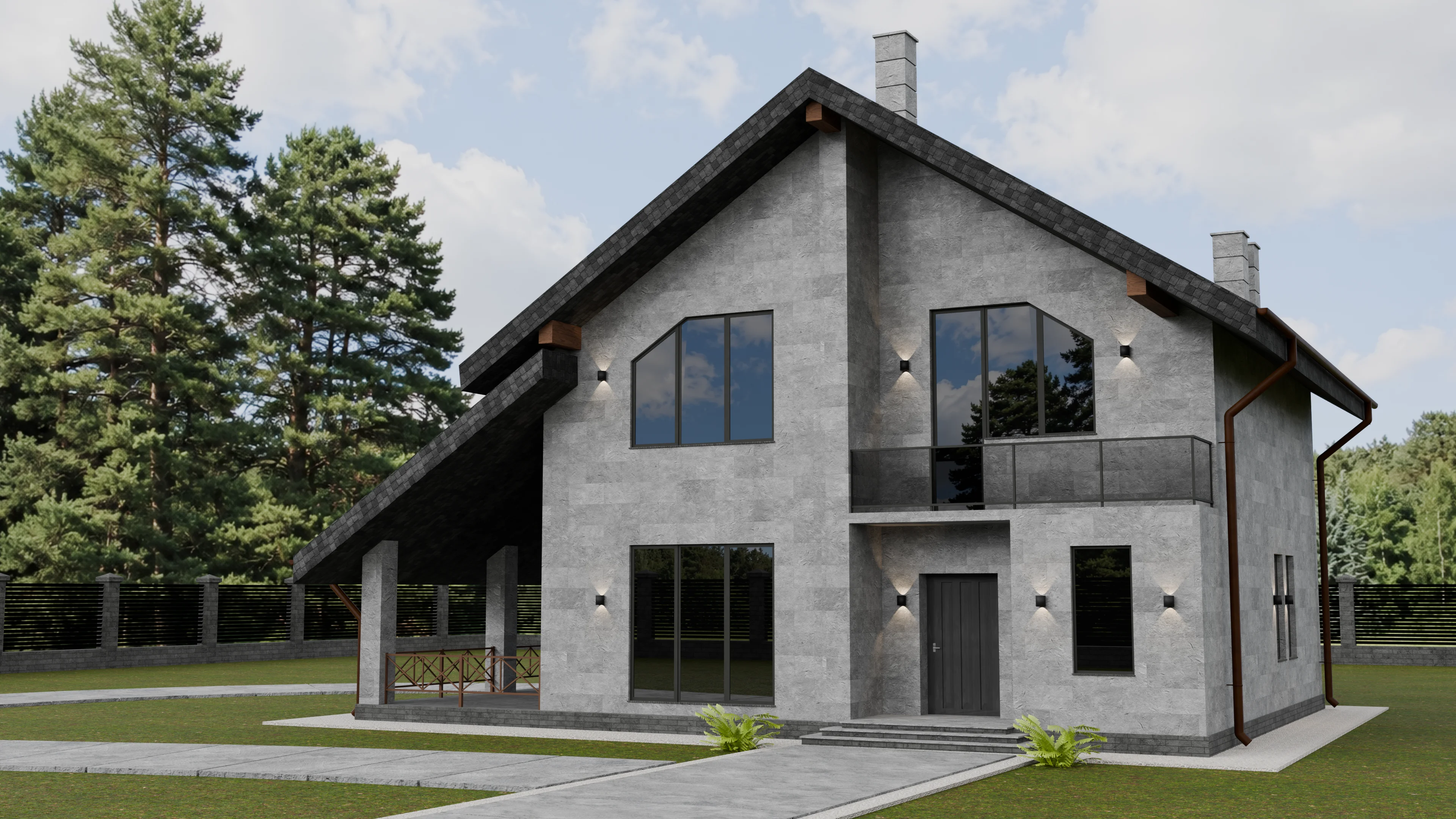 R04 CT — installed on a house facade