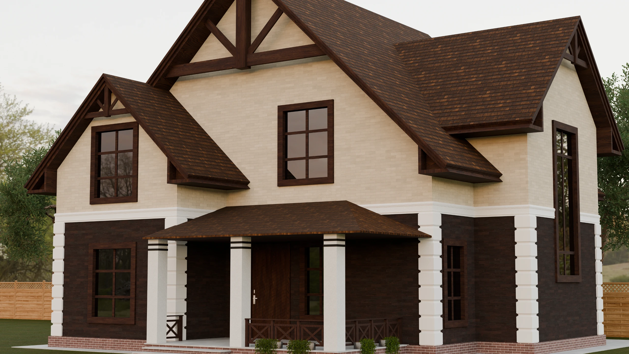 W01 GM — installed on a house facade