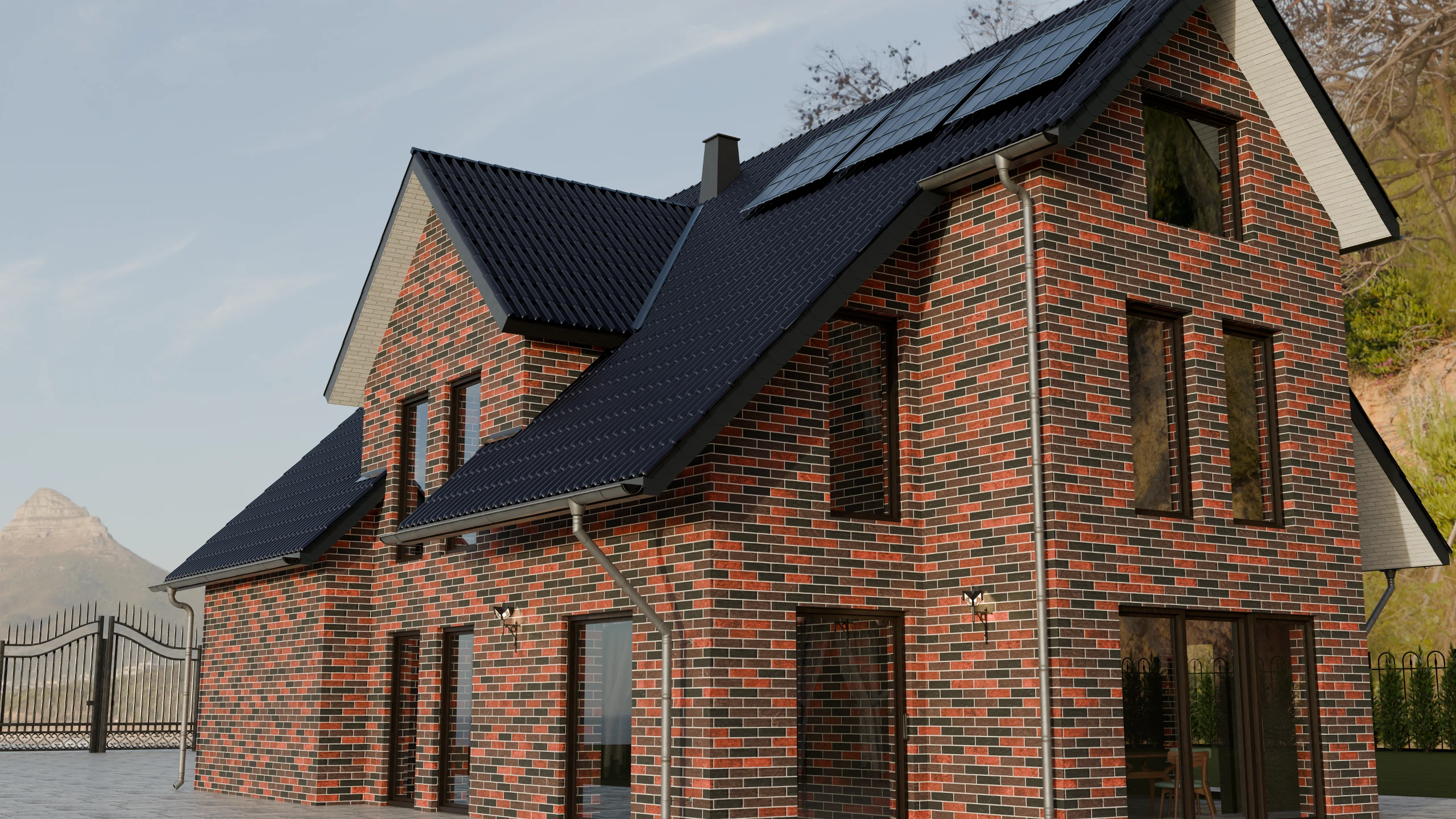 BR070910 L — installed on a house facade