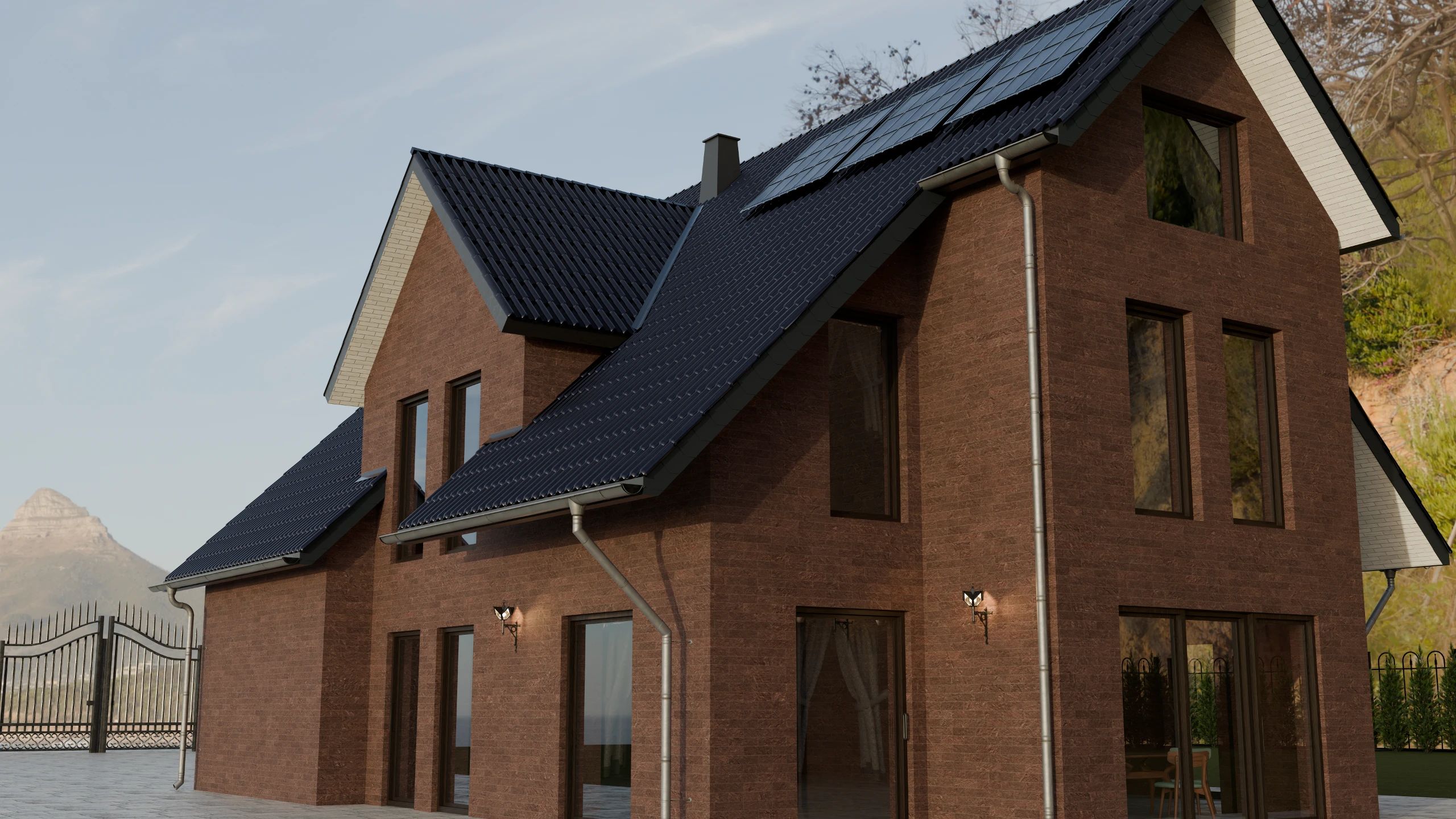 BR07 CR — installed on a house facade