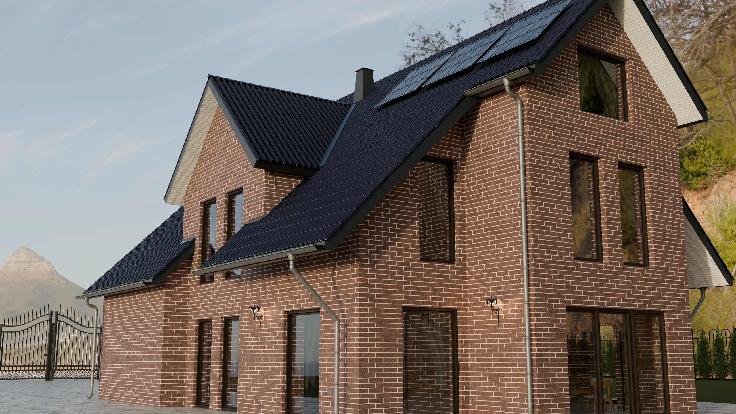 BR07 CRL — installed on a house facade