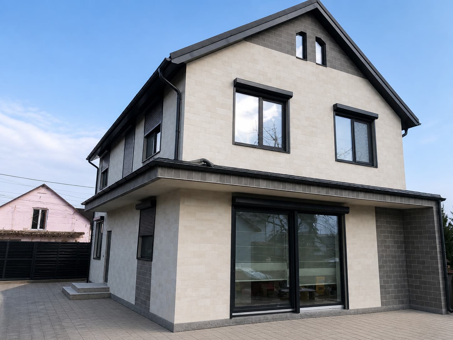 PletaFlex flexible stone — private house in Suruceni — 3