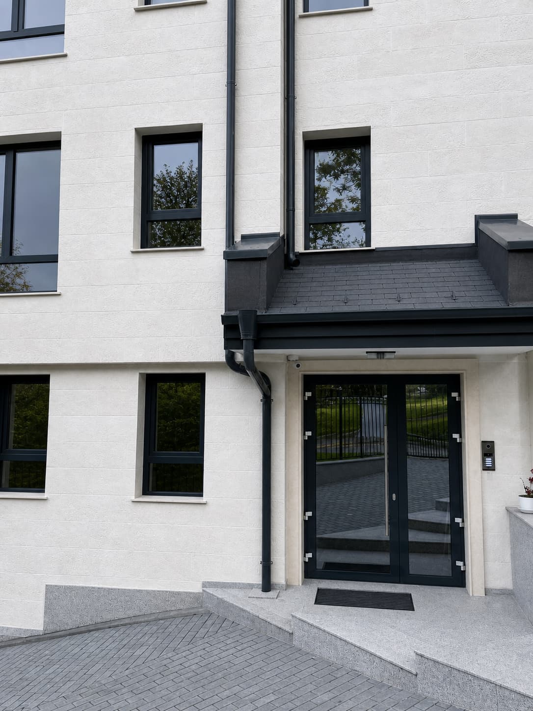 Germany — private house facade clad in flexible panels — 2