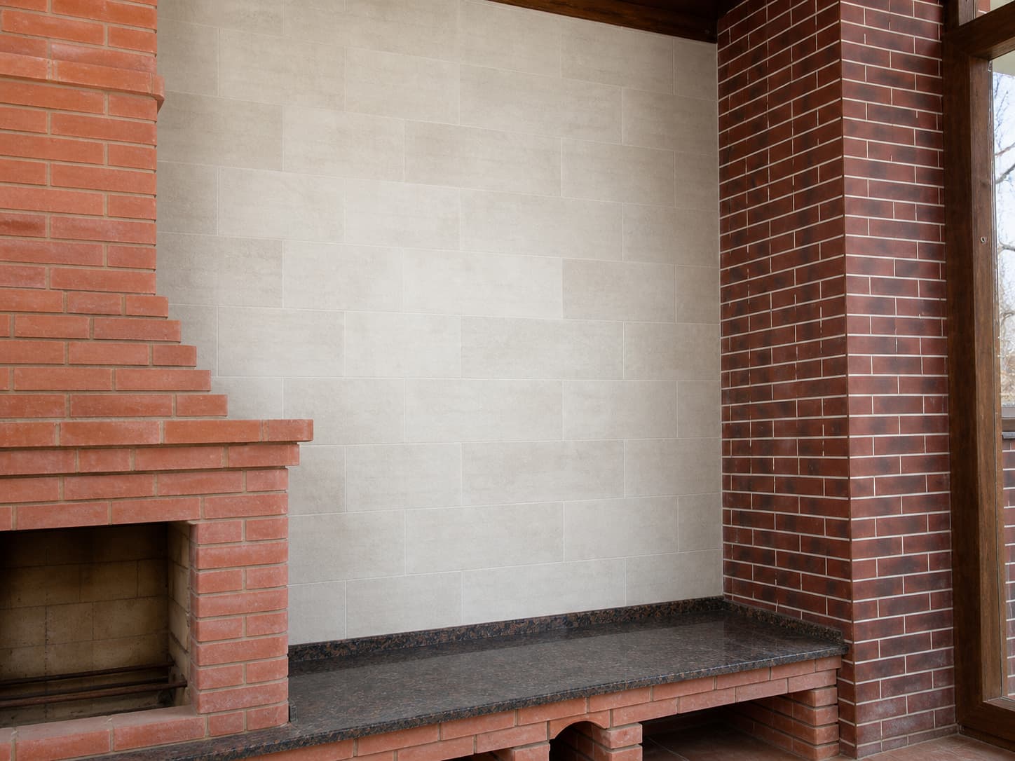 PletaFlex flexible stone tile — fireplace — 5