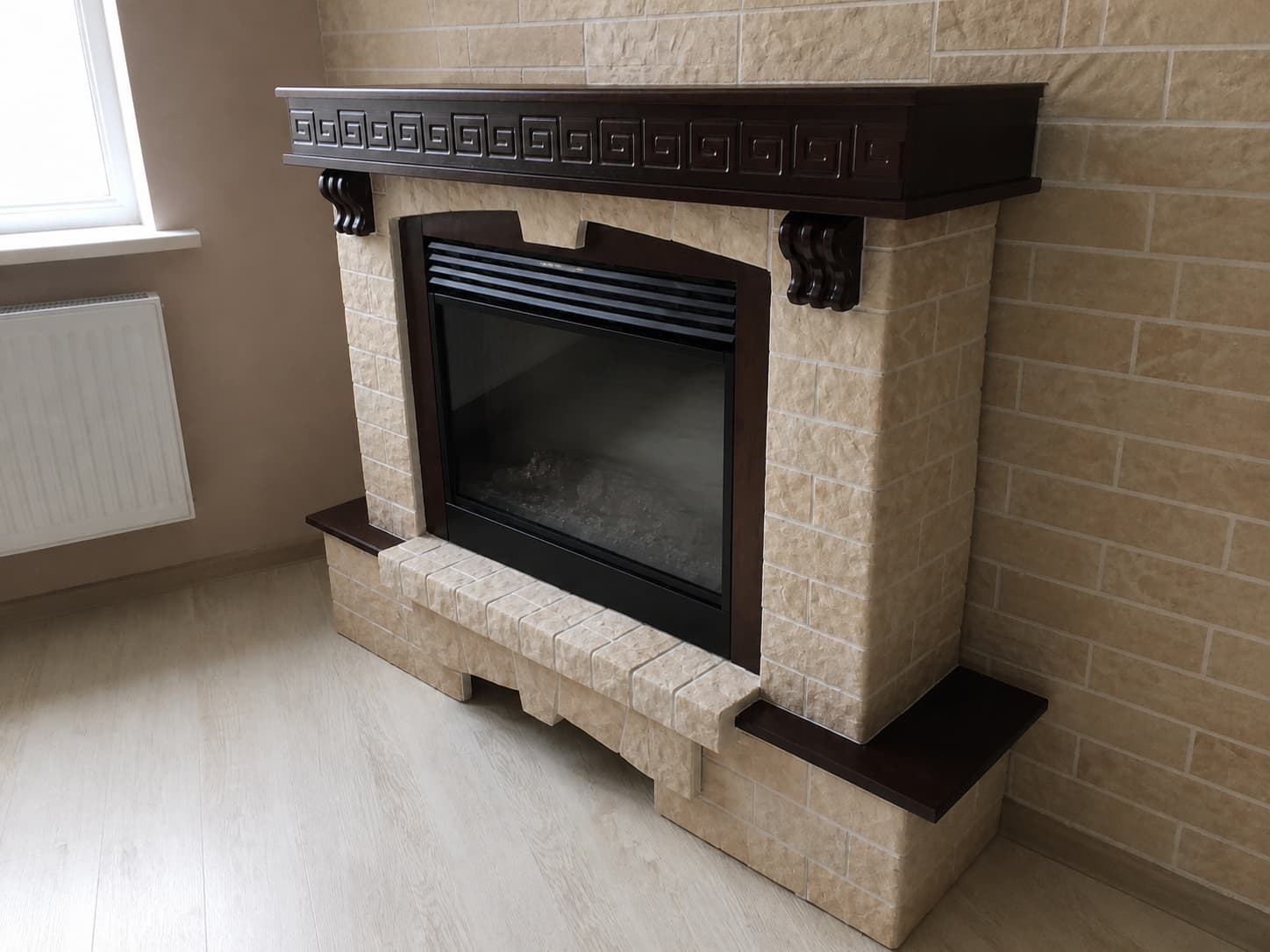 PletaFlex flexible stone tile — fireplace — 6