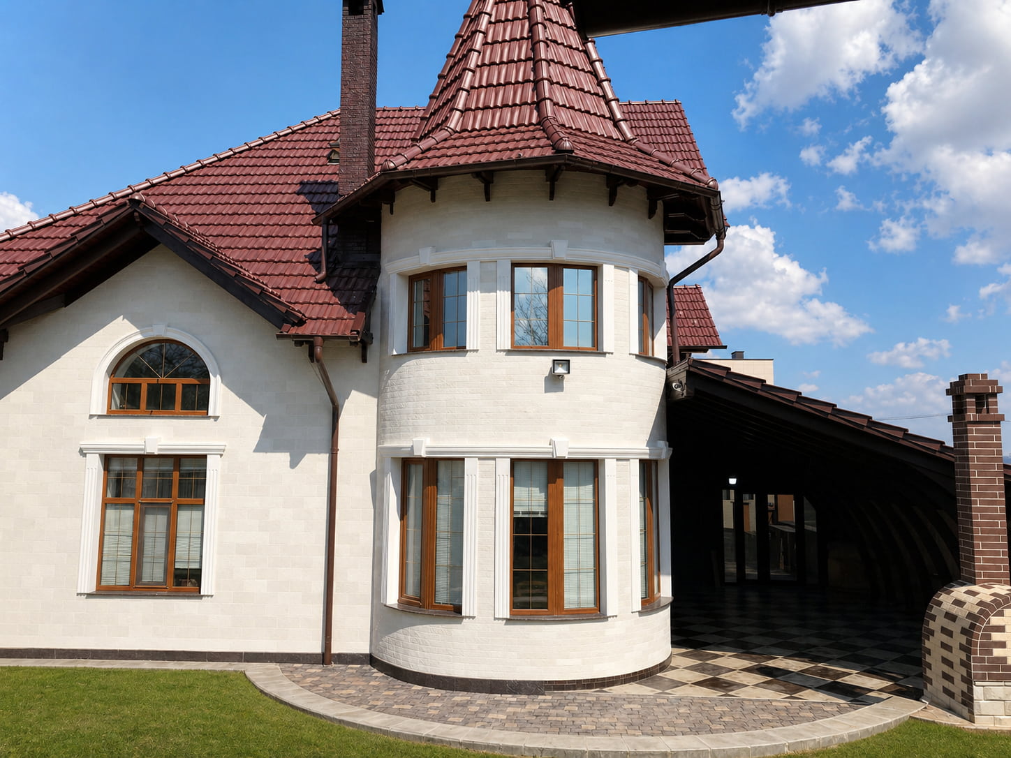Private house in Telecentru — flexible stone facade — 1