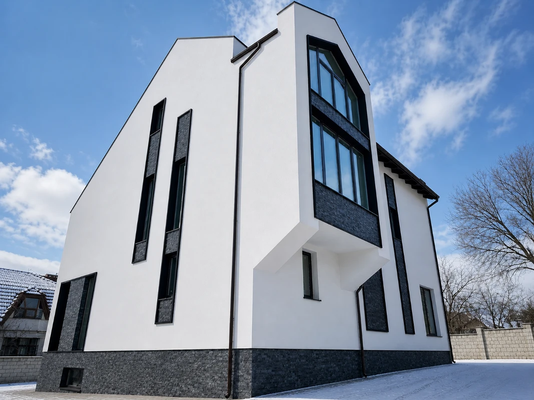 Flexible Stone Facade – Private House in Durlesti